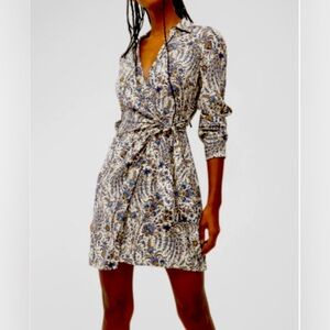 Lavella Floral Wrap Dress Veronica Beard